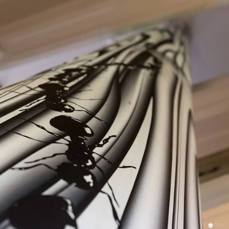 Architectural Abstraction: Metallic Curves and Linear Geometries in Monochrome