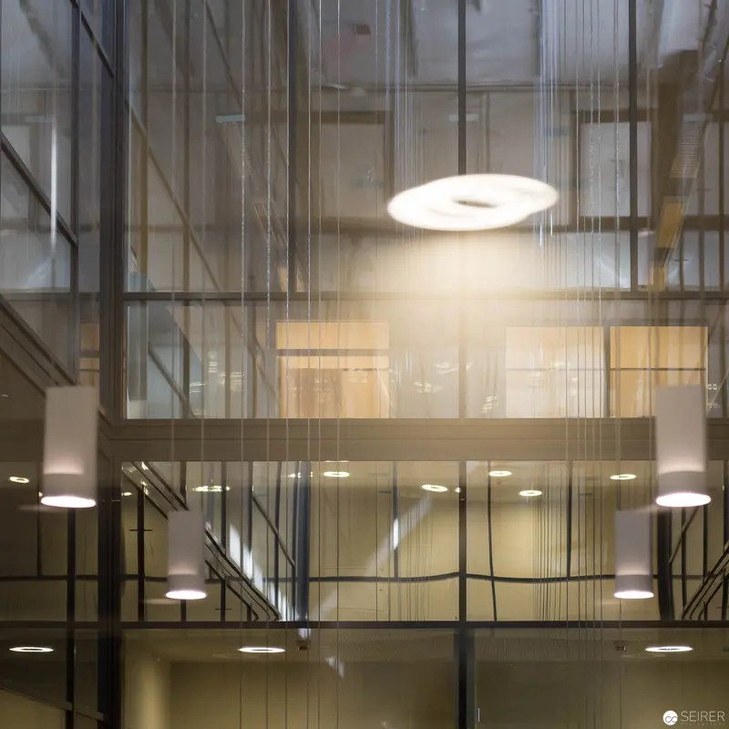 Glass and Light: Architectural Interior of Krankenhaus Wien Nord