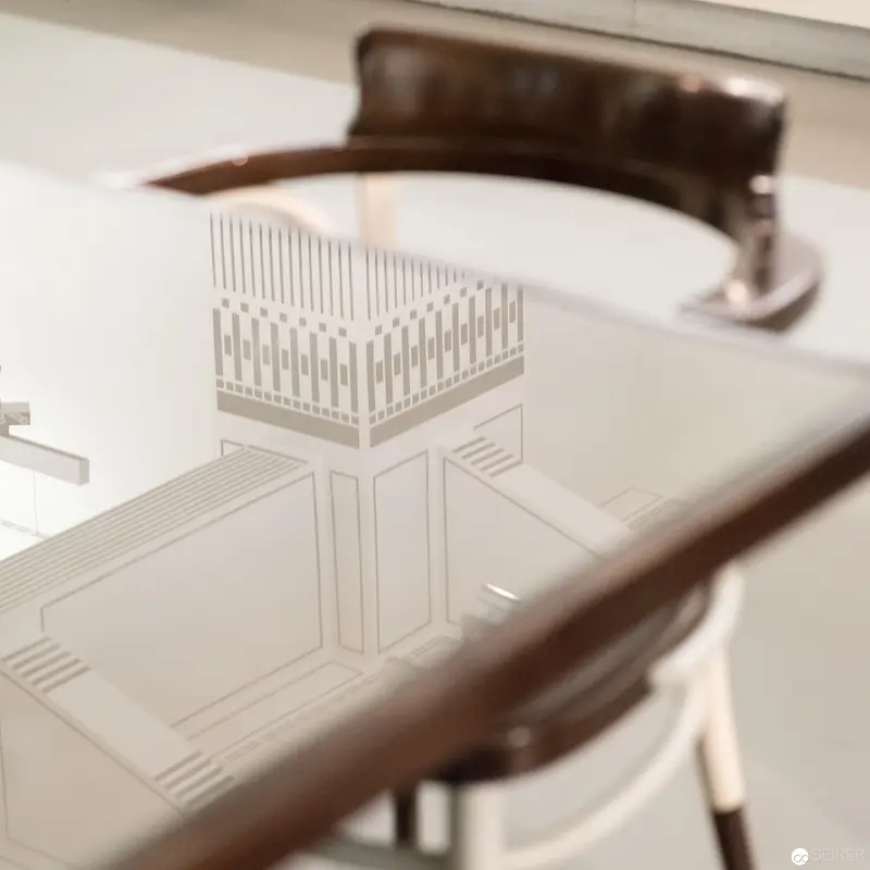 Architectural Miniature Model with Geometric Precision on Architectural Drawing Surface