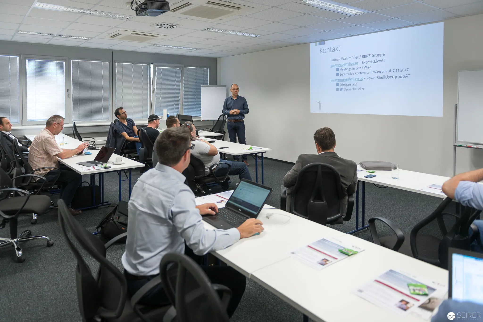 Microsoft User Group Meeting: Professionals Engaged in Technical Training Session
