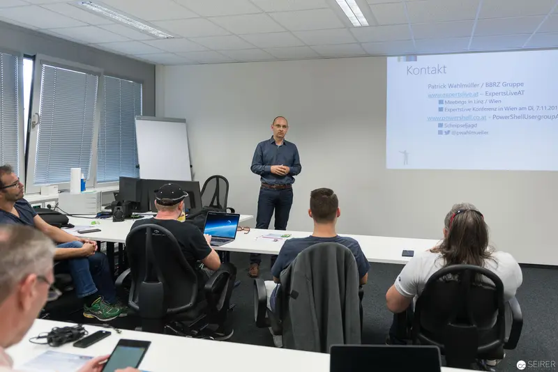 Microsoft User Group Meeting: Presenter Leads Technical Workshop