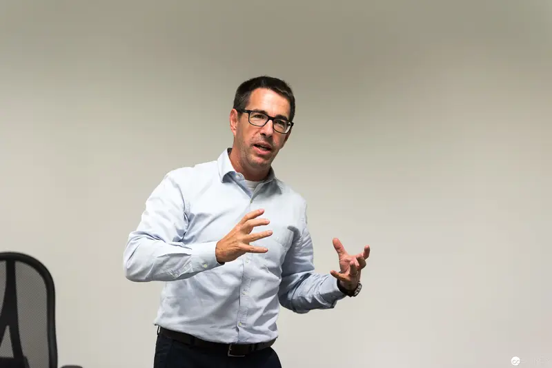 Microsoft User Group Meeting: Presenter Gesturing During Engaging Presentation