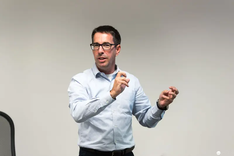 Microsoft User Group Meeting: Presenter Gesturing During Engaging Presentation