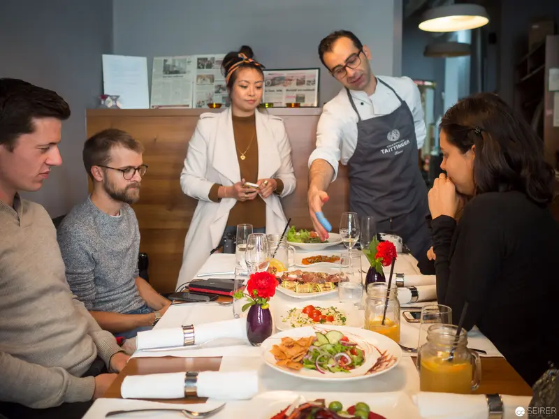 Staff Meeting at Benjaminis Restaurant, Vienna - Culinary Team Collaboration