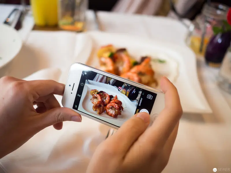 Smartphone Photography of Culinary Composition at Benjaminis Restaurant, Vienna