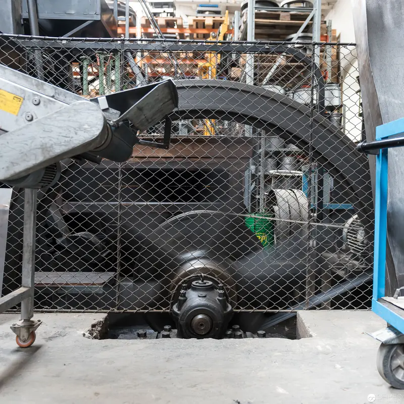 Large Industrial Machinery Wheel at Riess Enamel Manufactory in Ybbsitz