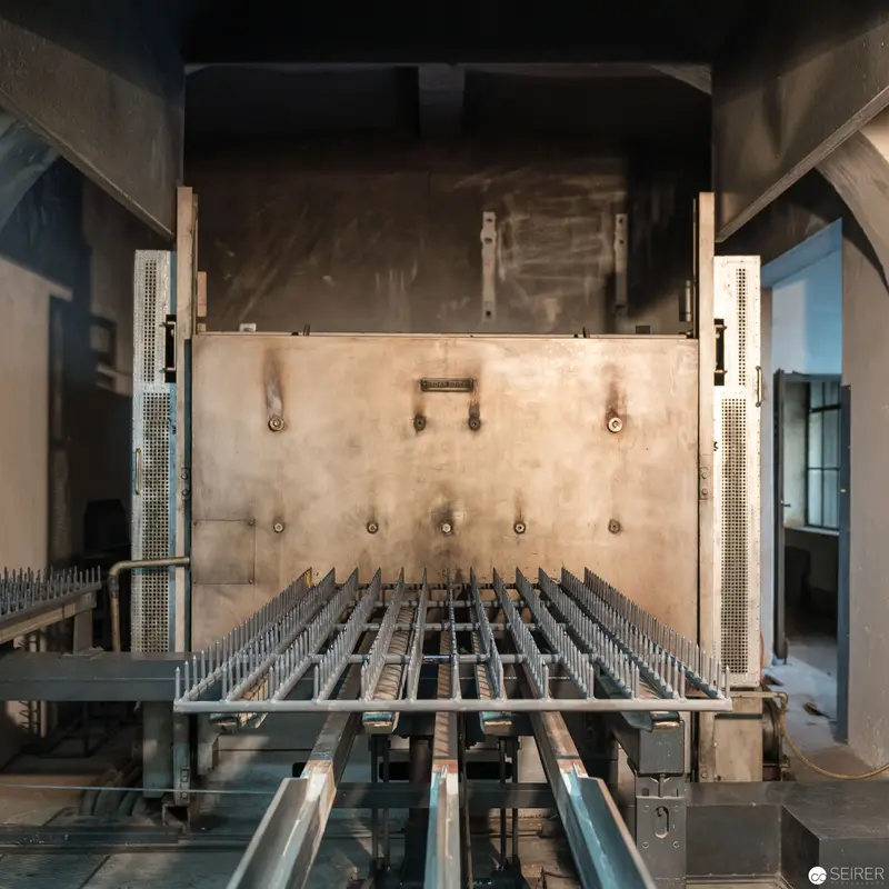 Industrial Manufacturing Process at Riess Enamel Factory in Ybbsitz