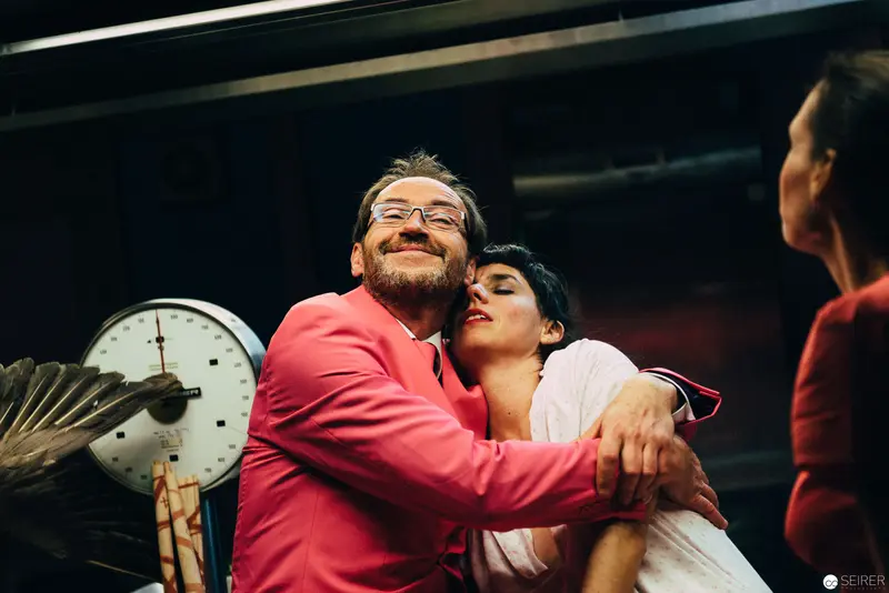 Intimate Moment During "Dirty Faust" Performance at Gellertplatz 7, Vienna