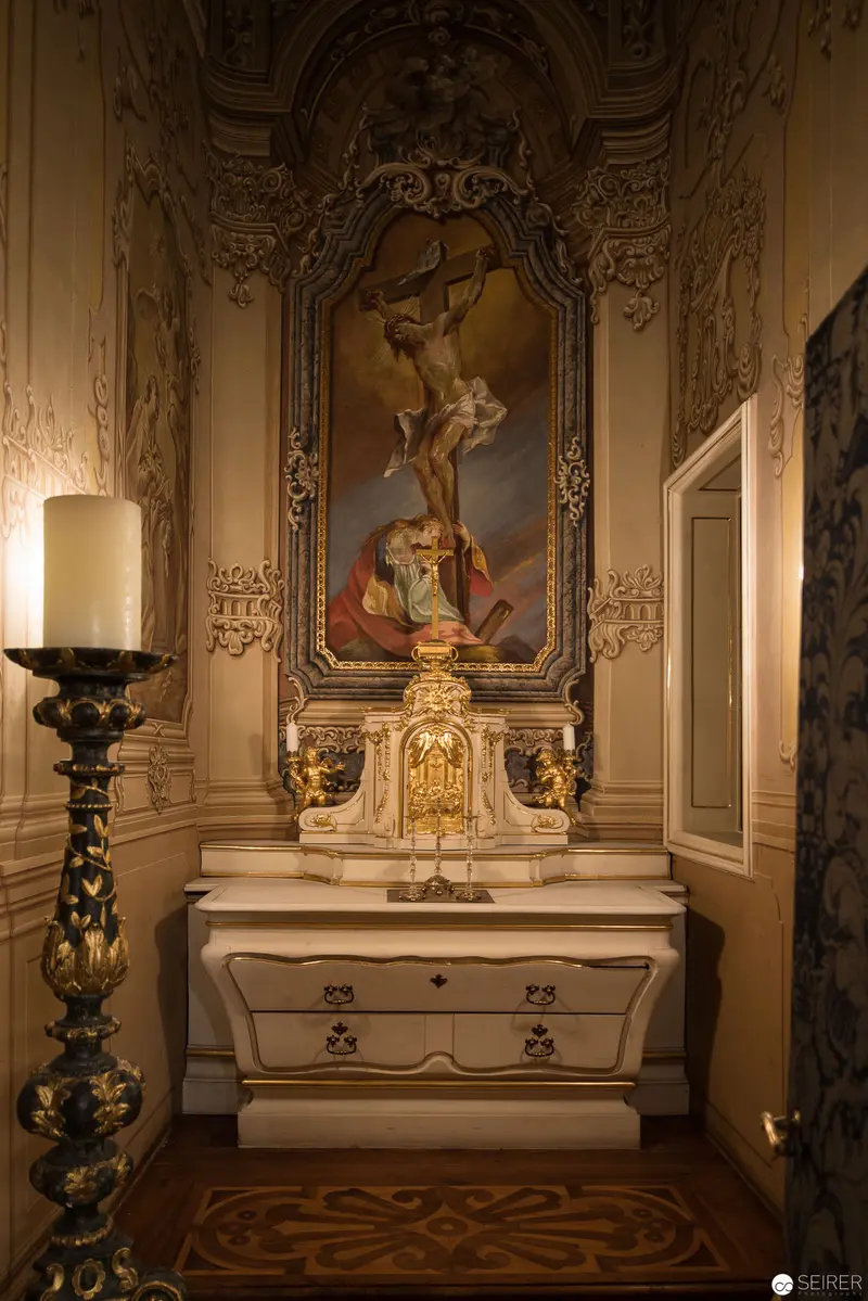 Baroque Sanctuary: Intimate Altar Illumination in Prince Eugene's Winter Palace