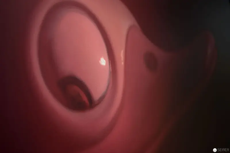 Intimate Microscopic View of Organic Interior with Soft Rosy Illumination