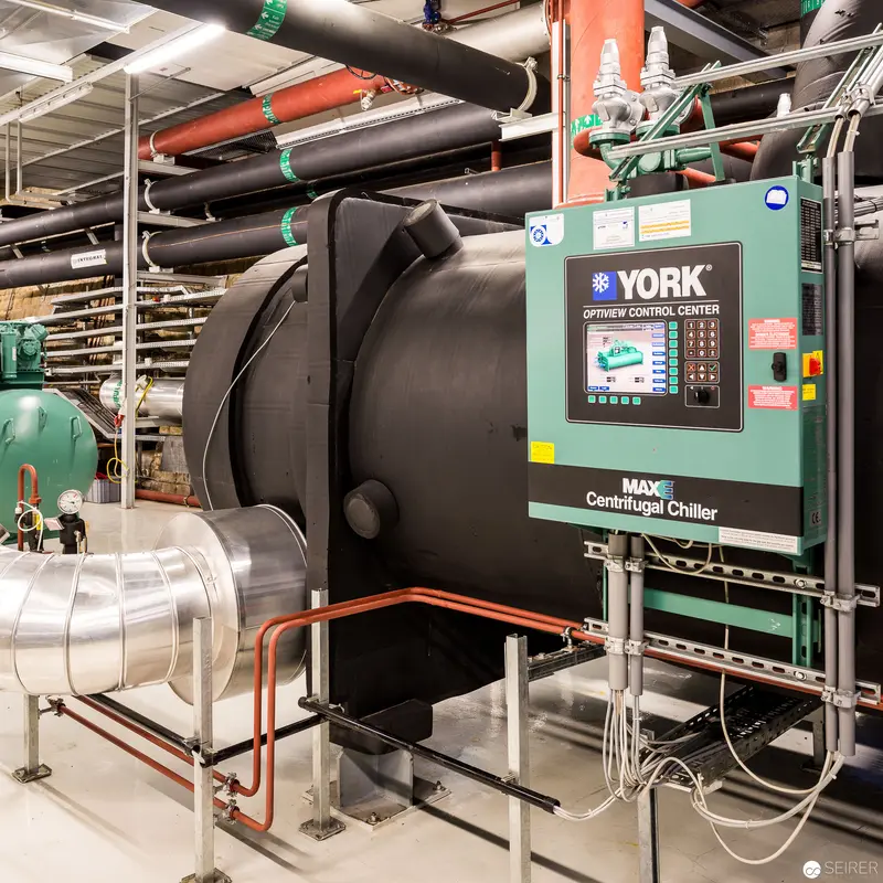 York MAG Centrifugal Chiller in Industrial Mechanical Plant Facility