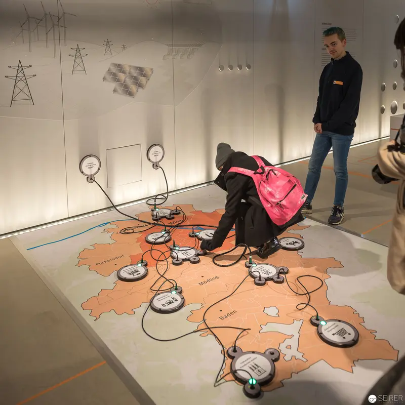 Interactive Geospatial Energy Installation Depicting Urban Infrastructure Connections