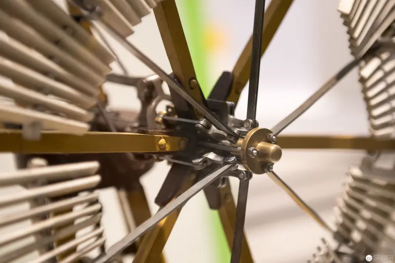 Precision Mechanics: Central Hub of Radial Engineering Mechanism