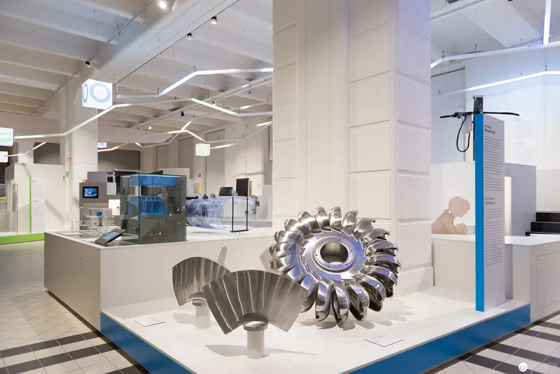 ON/OFF Exhibition at Technical Museum Vienna: Precision Engineering Sculpture Display