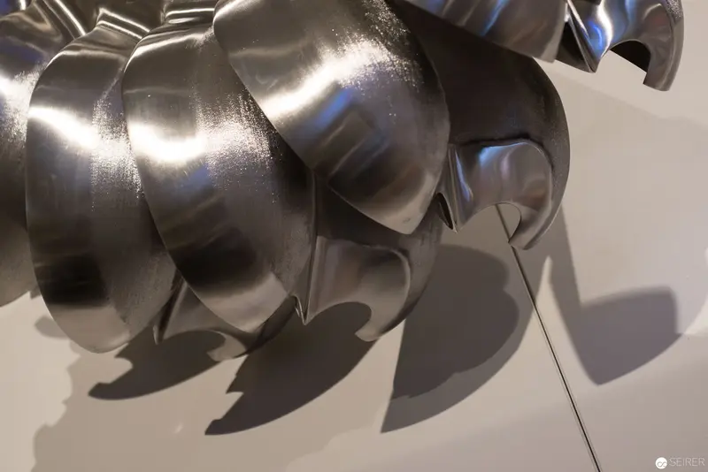 Metallic Sculptural Forms from ON/OFF Exhibition at Technical Museum Vienna