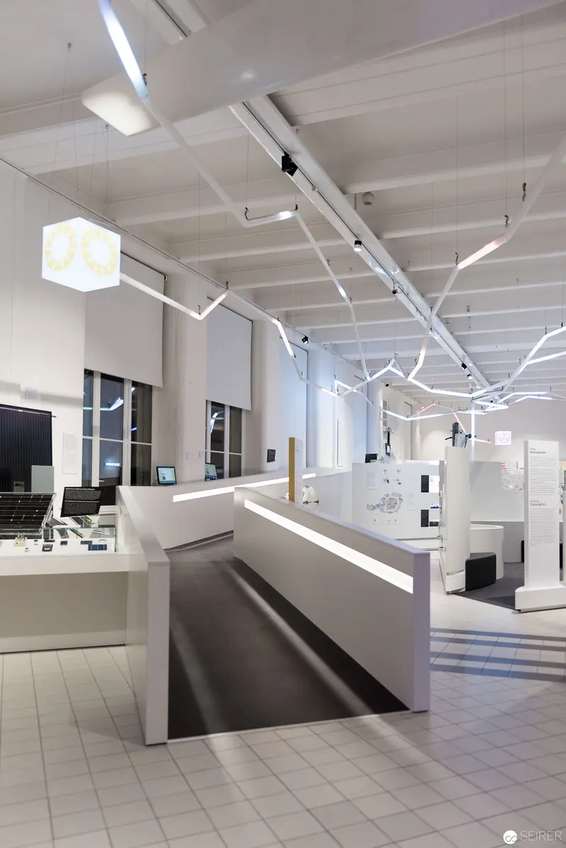 ON/OFF Exhibition Interior at Vienna Technical Museum with Innovative Spatial Design
