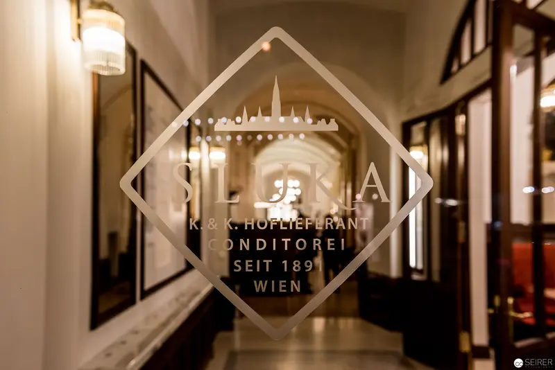 Silesia Coffeehouse Interior, Vienna's Historic Konditorei Preserved in Elegant Reflection