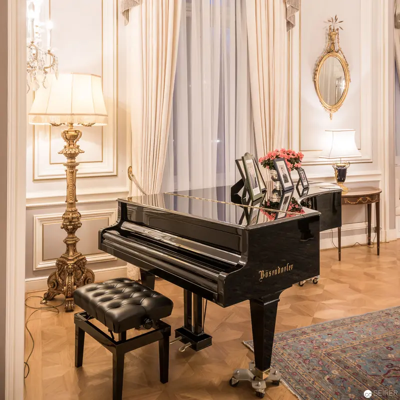 Bösendorfer Grand Piano in Elegant Viennese Salon with Ornate Decor
