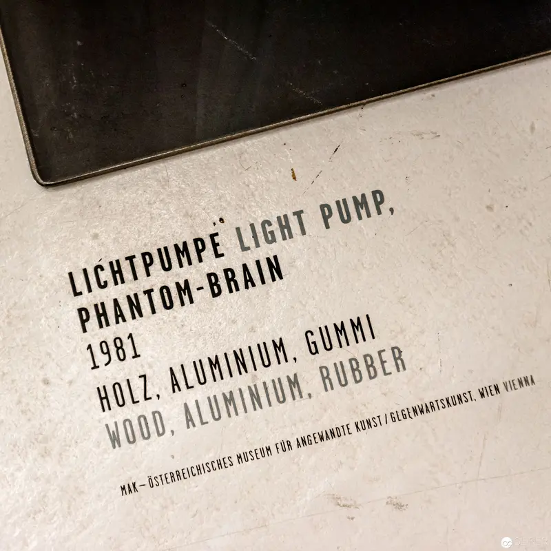 Lichtpumpe Light Pump, Phantom-Brain: Alfons Schilling Artwork Label at Westlicht