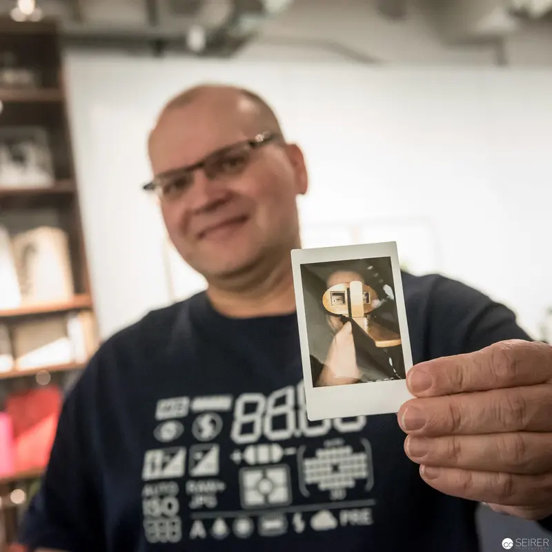 Alfons Schilling at Westlicht: Photographer Displays Polaroid Self-Referential Portrait, 2017