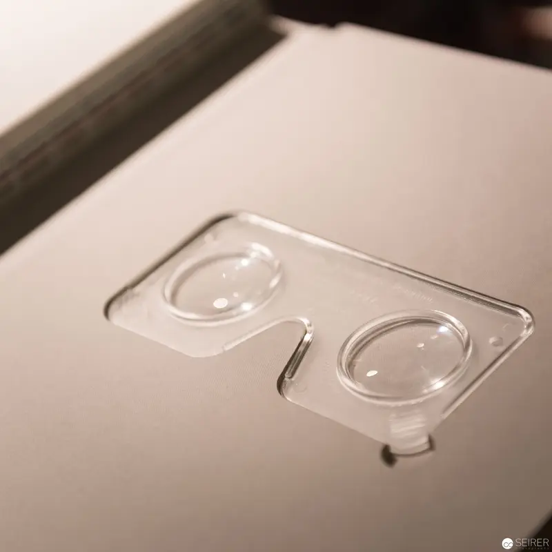 Alfons Schilling: Transparent Optical Device Detail at Westlicht, 2017
