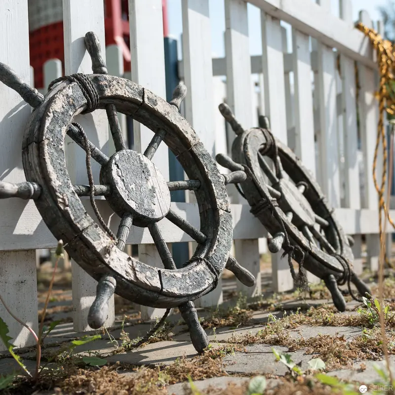 Weathered Ship's Wheels at Böhmischer Prater, Vienna 2017