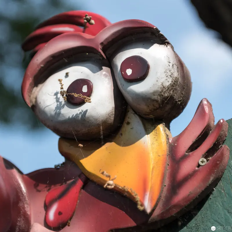 Whimsical Mechanical Bird Sculpture at Böhmischer Prater, Vienna 2017