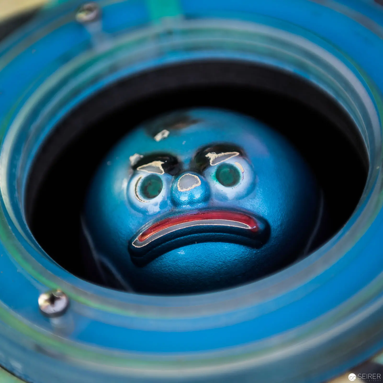 Blue Mechanical Eye: Böhmischer Prater Carousel Detail, Vienna 2017