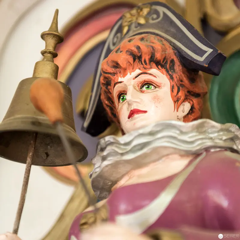 Ornate Bell-Ringing Carousel Figure from Böhmischer Prater, Vienna 2017