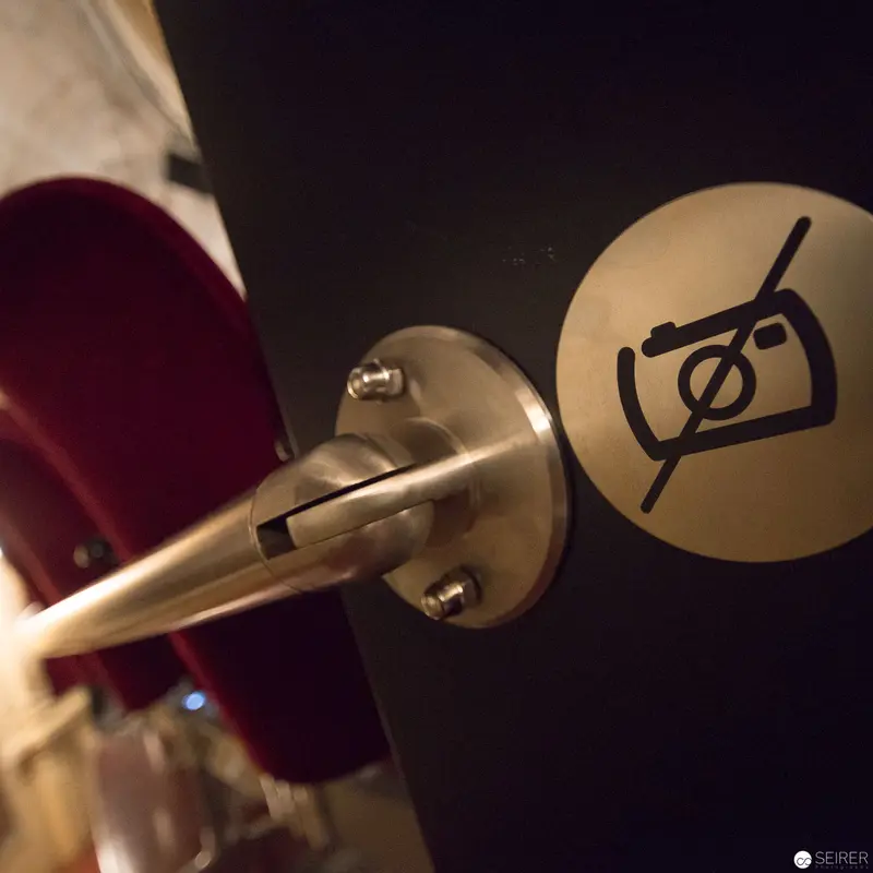 Prohibition Sign Detail at Ronacher Theater, Vienna - No Photography Allowed