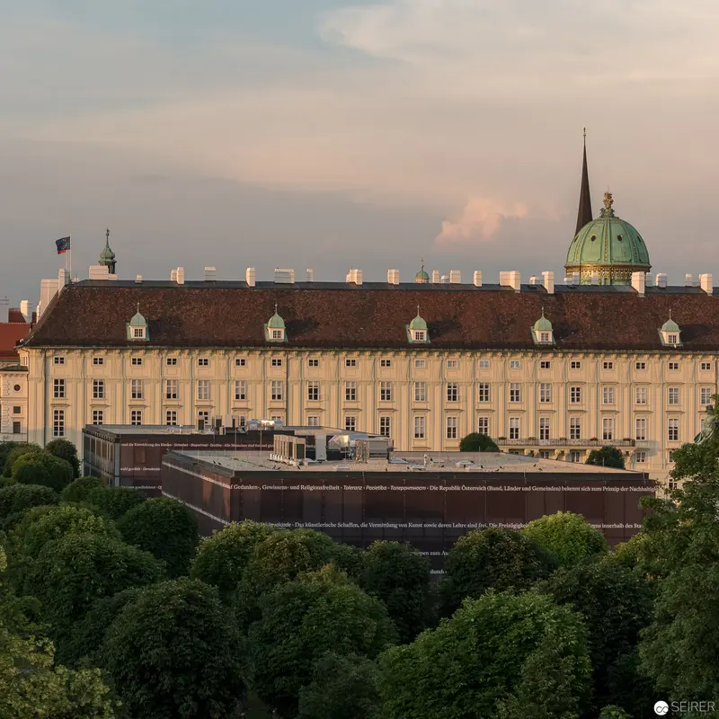 Imperial Hofburg Complex at Sunset, Vienna's Historical Administrative Center