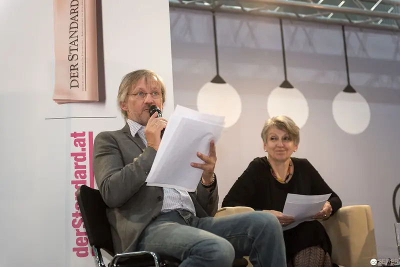 Authors Discussing Literature at Buch Wien 2017 Book Fair Panel