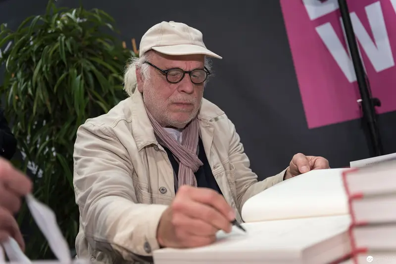 Author Signing Books at Buch Wien 2017 Literary Event