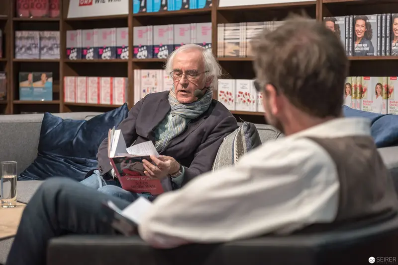 Intimate Literary Conversation at Book Wien 2017 with Elderly Author and Interviewer