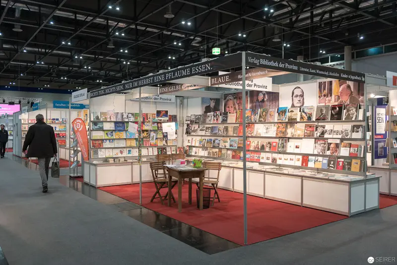 Buch Wien 2017: Publisher's Exhibition Stand with Red Carpet Display
