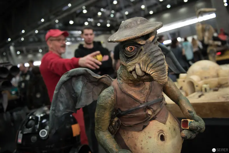 Alien Creature Prop at Science Fiction Convention Cosplay Display