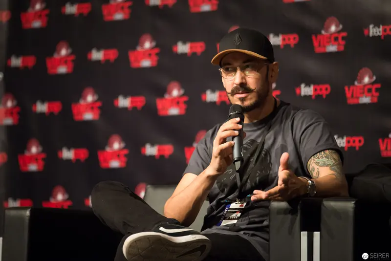 Speaker at VICE Event Discusses Topic During Panel Presentation