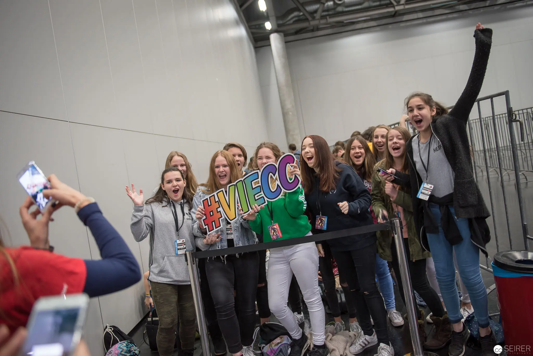 Student Group Displays Hashtag #VIECC Enthusiasm at Conference Event
