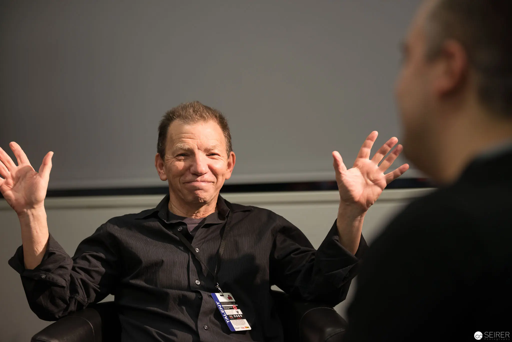 Max Grodenchik Gesturing Animatedly During VIECC 2017 Interview