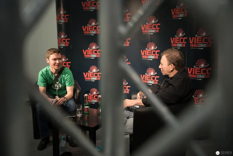 Max Grodenchik and Chase Masterson at Vienna ComicCon 2017 Interview Panel