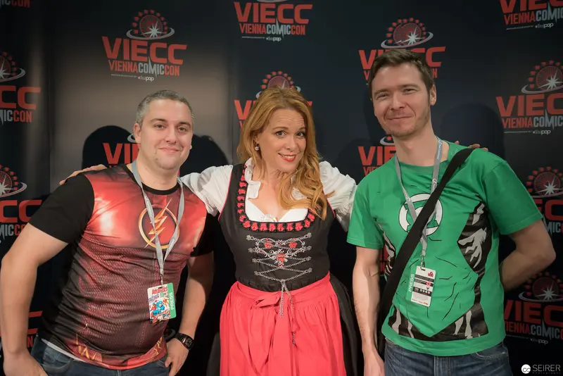 Max Grodenchik and Chase Masterson at Vienna ComicCon 2017 Promotional Event