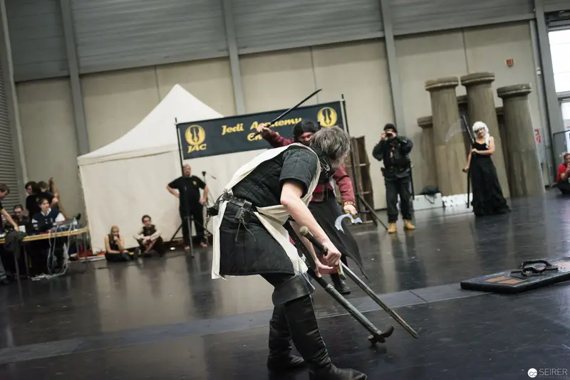 Jedi Academy Fencing Demonstration with Staged Combat Performance