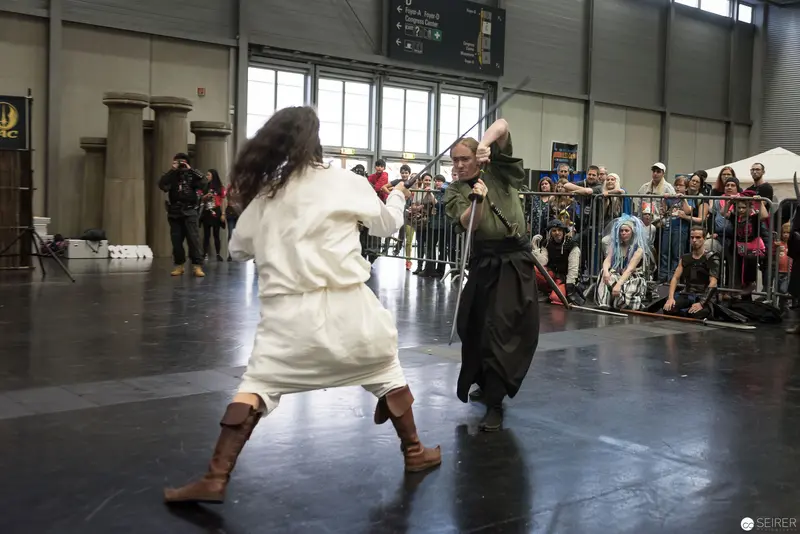 Klingenspiel Historic Fencing Performance at Indoor Exhibition Space, Vienna