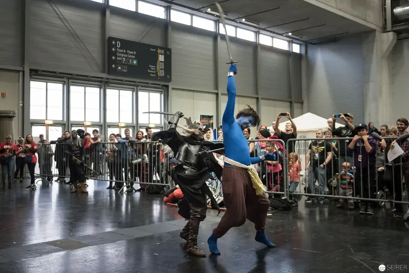 Historic Fencing Performance at Vienna's Klingenspiel Society Combat Demonstration