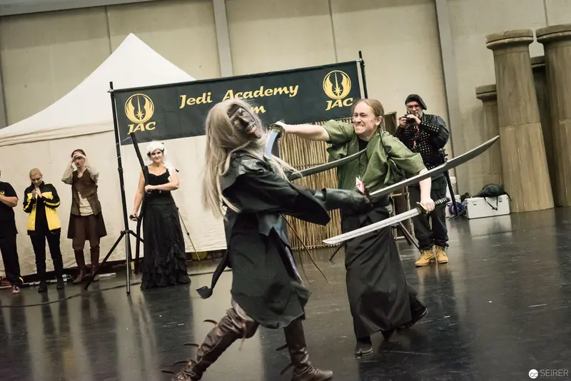 Klingenspiel Historic Fencing Performance at Jedi Academy Event, Vienna