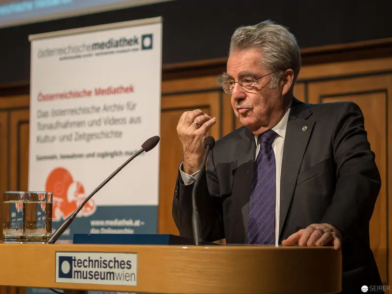 Austrian Cultural Spokesperson Delivering Lecture at Technical Museum Vienna