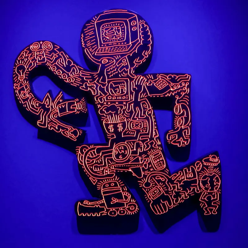 Technological Humanoid Composed of Intricate Electronic and Mechanical Elements