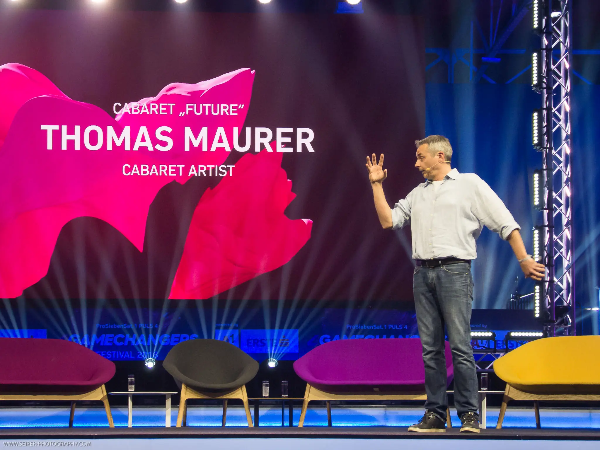 Thomas Maurer Performing at 4GameChangers Festival Stage