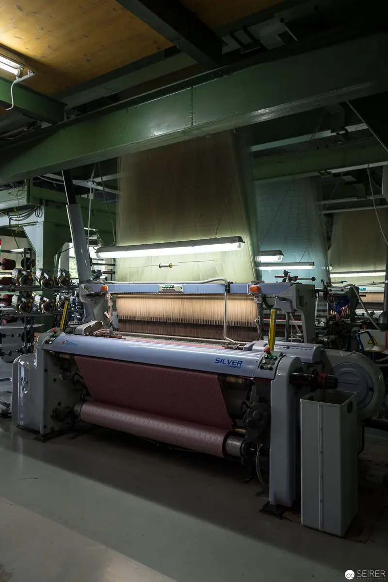 Industrial Textile Loom in Precision Manufacturing Setting