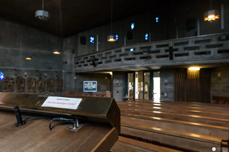 Interior Detail of Pfarre zum guten Hirten, Vienna, Illuminated Sacred Space